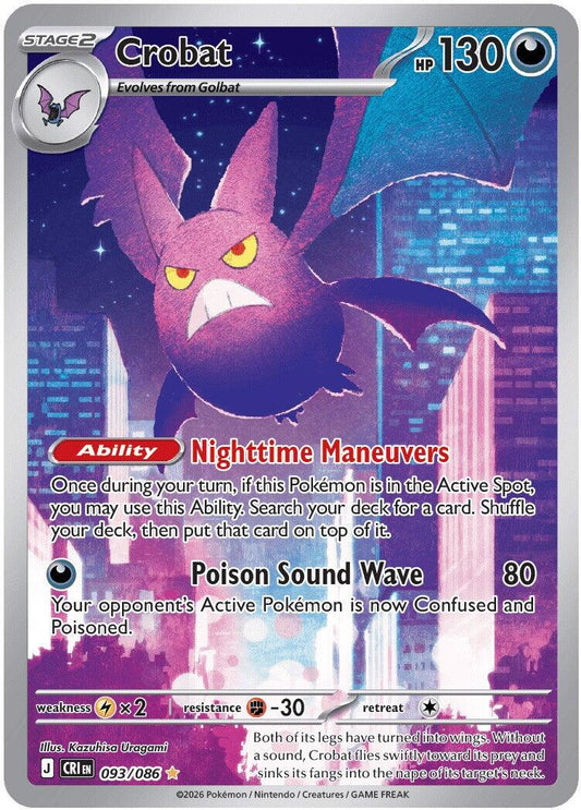 Crobat (093/086) [Mega Evolution: Chaos Rising] - Shop at xdovtoxtgo