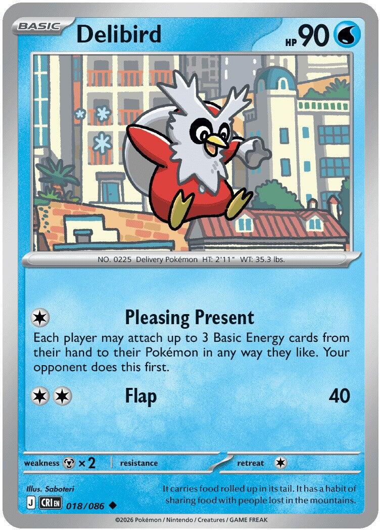 Delibird (018/086) [Mega Evolution: Chaos Rising] - Shop at xdovtoxtgo
