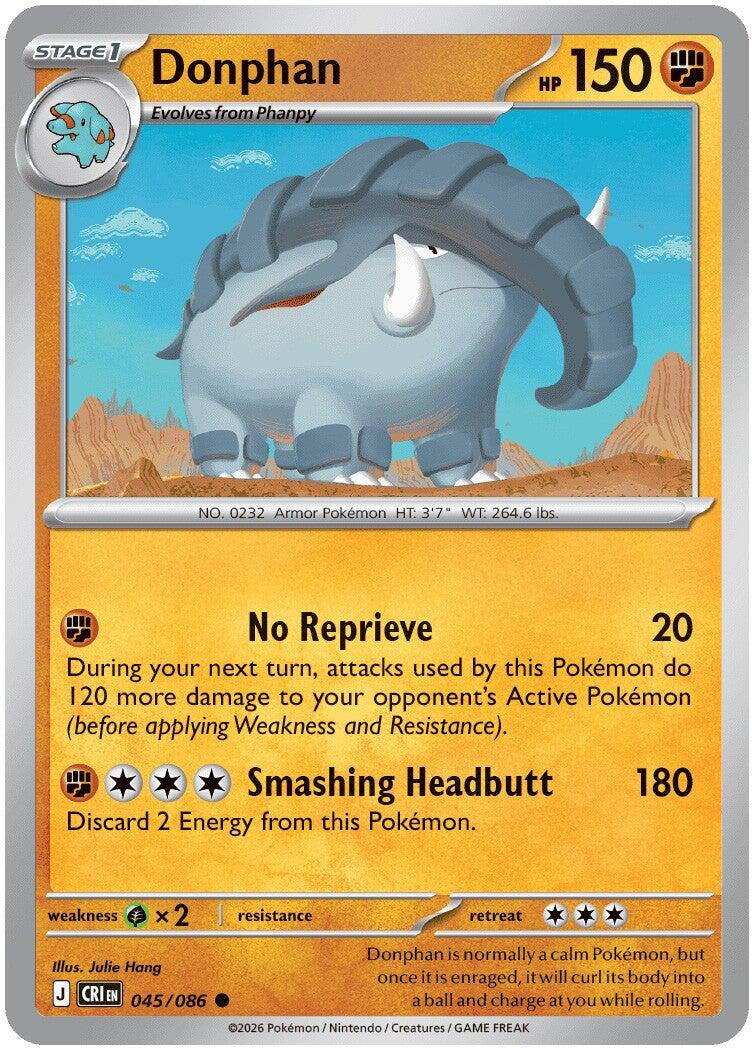 Donphan (045/086) [Mega Evolution: Chaos Rising] - Shop at xdovtoxtgo