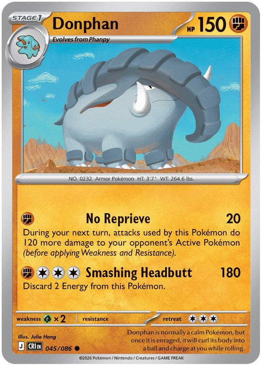 Donphan (045/086) [Mega Evolution: Chaos Rising] - Shop at xdovtoxtgo