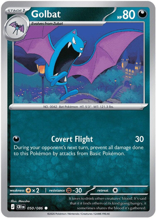Golbat (050/086) [Mega Evolution: Chaos Rising] - Shop at xdovtoxtgo