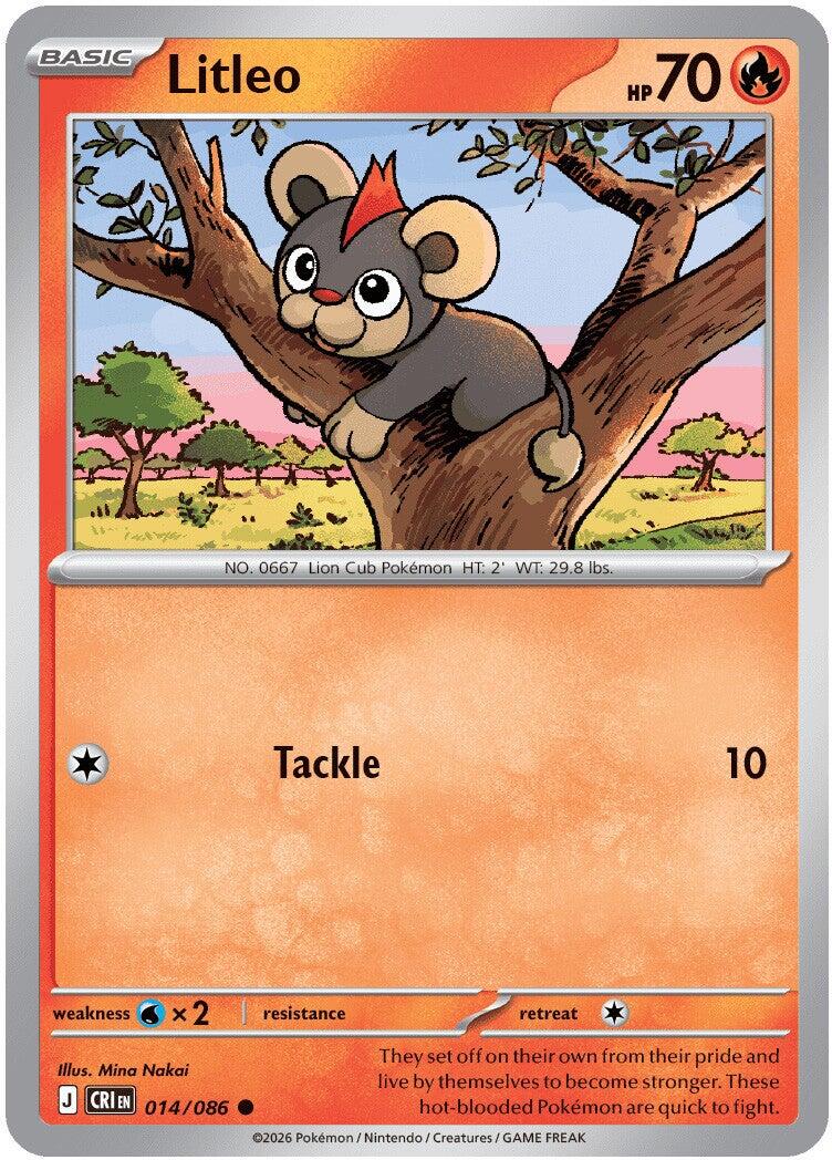 Litleo (014/086) [Mega Evolution: Chaos Rising] - Shop at xdovtoxtgo
