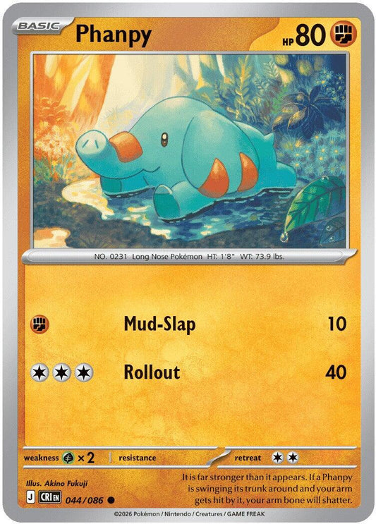 Phanpy (044/086) [Mega Evolution: Chaos Rising] - Shop at xdovtoxtgo