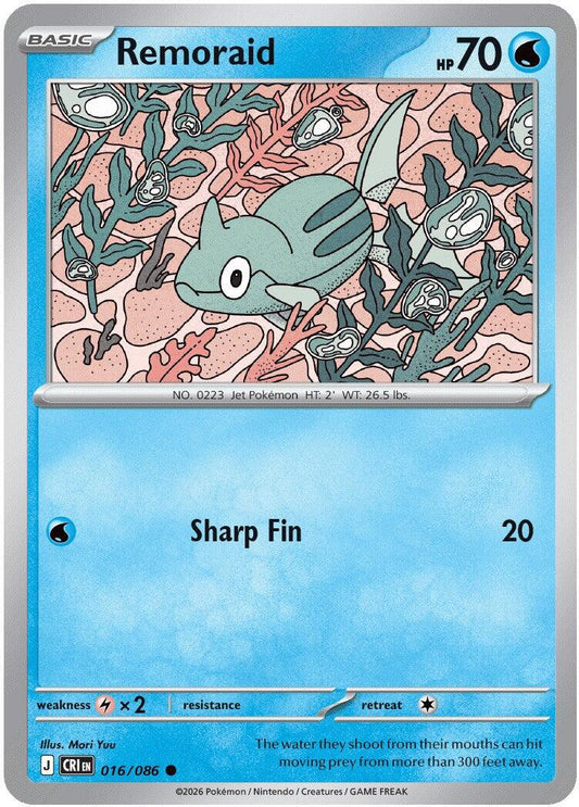 Remoraid (016/086) [Mega Evolution: Chaos Rising] - Shop at xdovtoxtgo