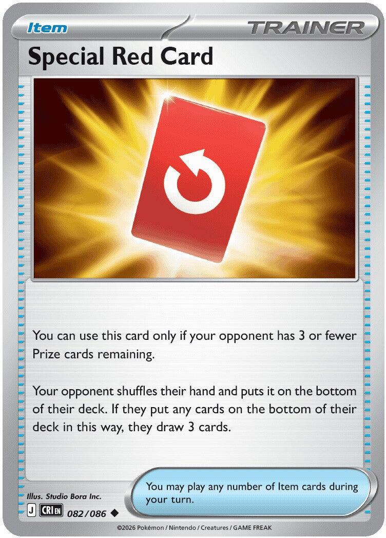 Special Red Card (082/086) [Mega Evolution: Chaos Rising] - Shop at xdovtoxtgo