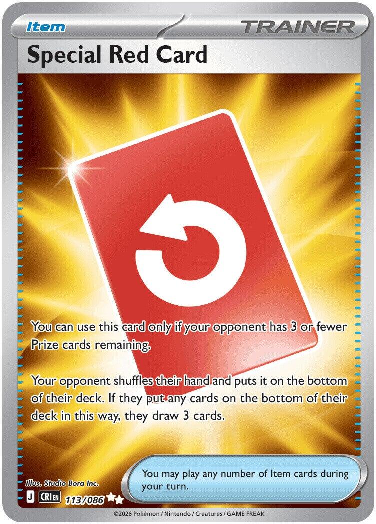 Special Red Card (113/086) [Mega Evolution: Chaos Rising] - Shop at xdovtoxtgo