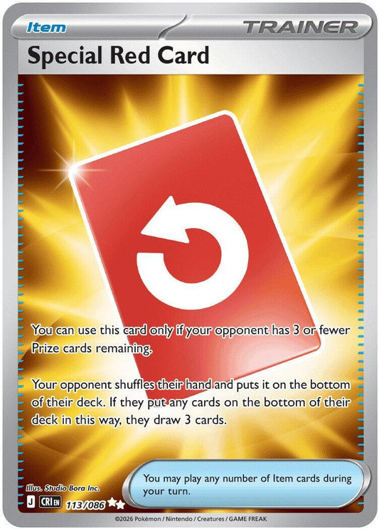 Special Red Card (113/086) [Mega Evolution: Chaos Rising] - Shop at xdovtoxtgo