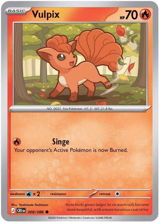 Vulpix (008/086) [Mega Evolution: Chaos Rising] - Shop at xdovtoxtgo