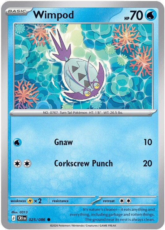 Wimpod (025/086) [Mega Evolution: Chaos Rising] - Shop at xdovtoxtgo