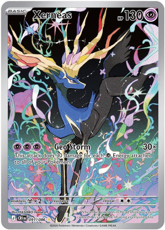 Xerneas (091/086) [Mega Evolution: Chaos Rising] - Shop at xdovtoxtgo