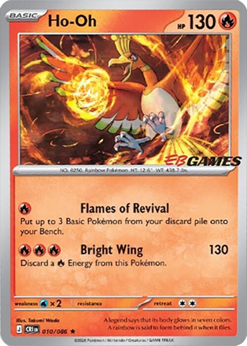 Ho-Oh (010/086) (EB Games Exclusive) [Miscellaneous Cards] - Shop at xdovtoxtgo