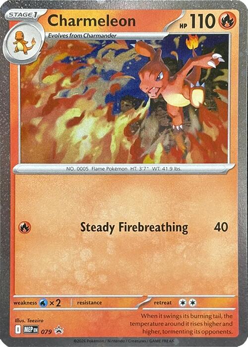 Charmeleon (079) (Cosmos Holo) [Mega Evolution Promo] - Shop at xdovtoxtgo