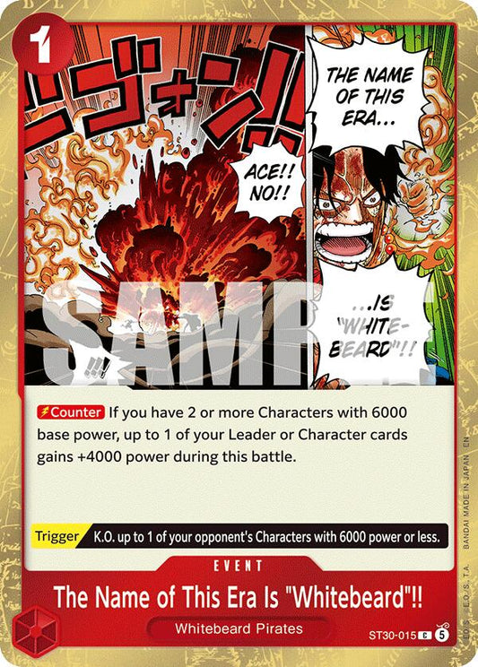 The Name of This Era Is "Whitebeard"!! [Starter Deck EX: Gear 5] - Shop at xdovtoxtgo