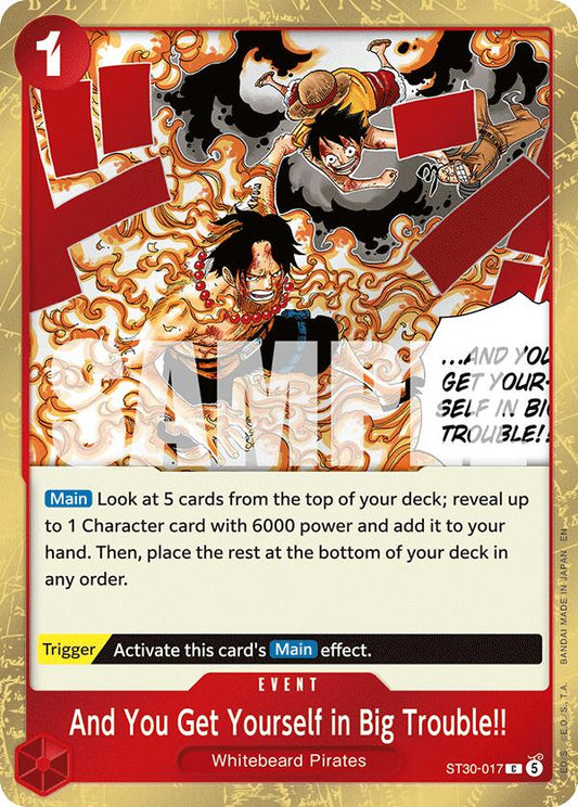And You Get Yourself in Big Trouble!! [Starter Deck EX: Gear 5] - Shop at xdovtoxtgo