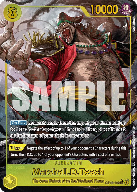 Marshall.D.Teach (Alternate Art) [The Time of Battle] - Shop at xdovtoxtgo