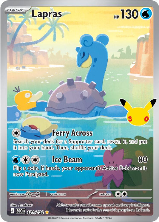 Lapras (131/128) [Mega Evolution: 30th Celebration] - Shop at xdovtoxtgo