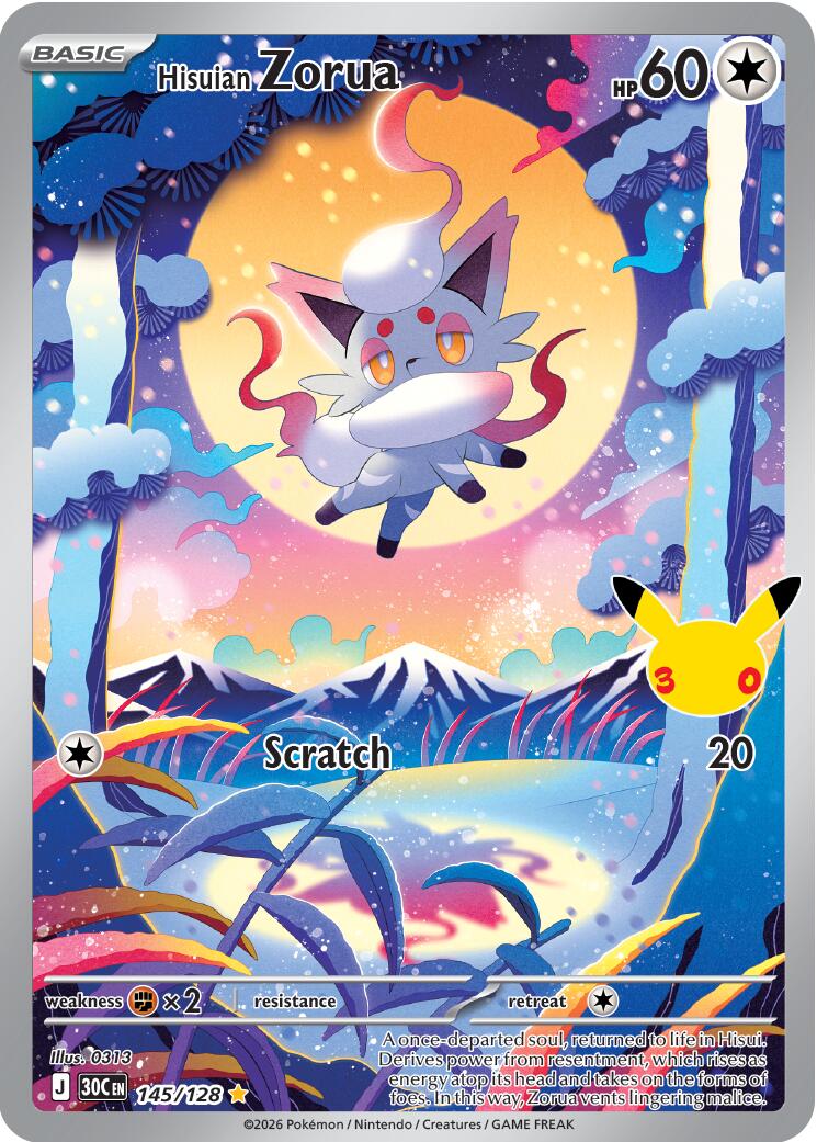 Hisuian Zorua (145/128) [Mega Evolution: 30th Celebration] - Shop at xdovtoxtgo
