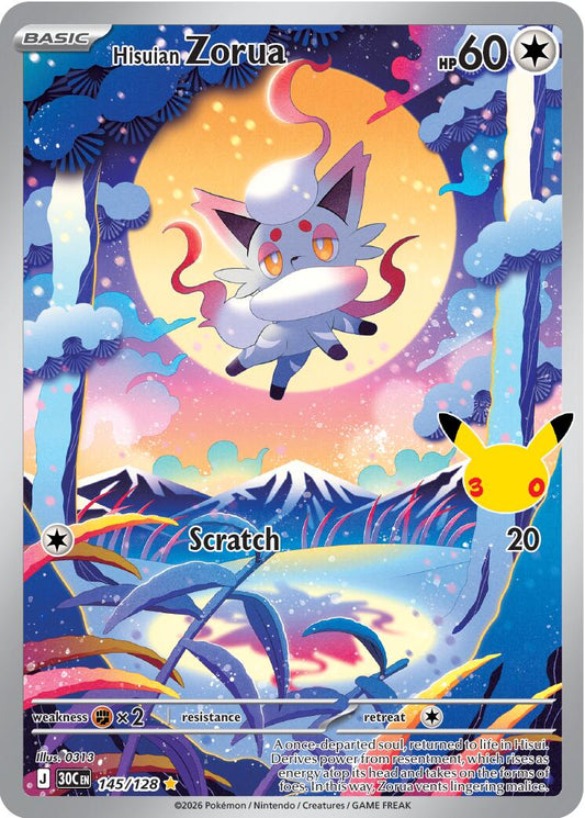 Hisuian Zorua (145/128) [Mega Evolution: 30th Celebration] - Shop at xdovtoxtgo