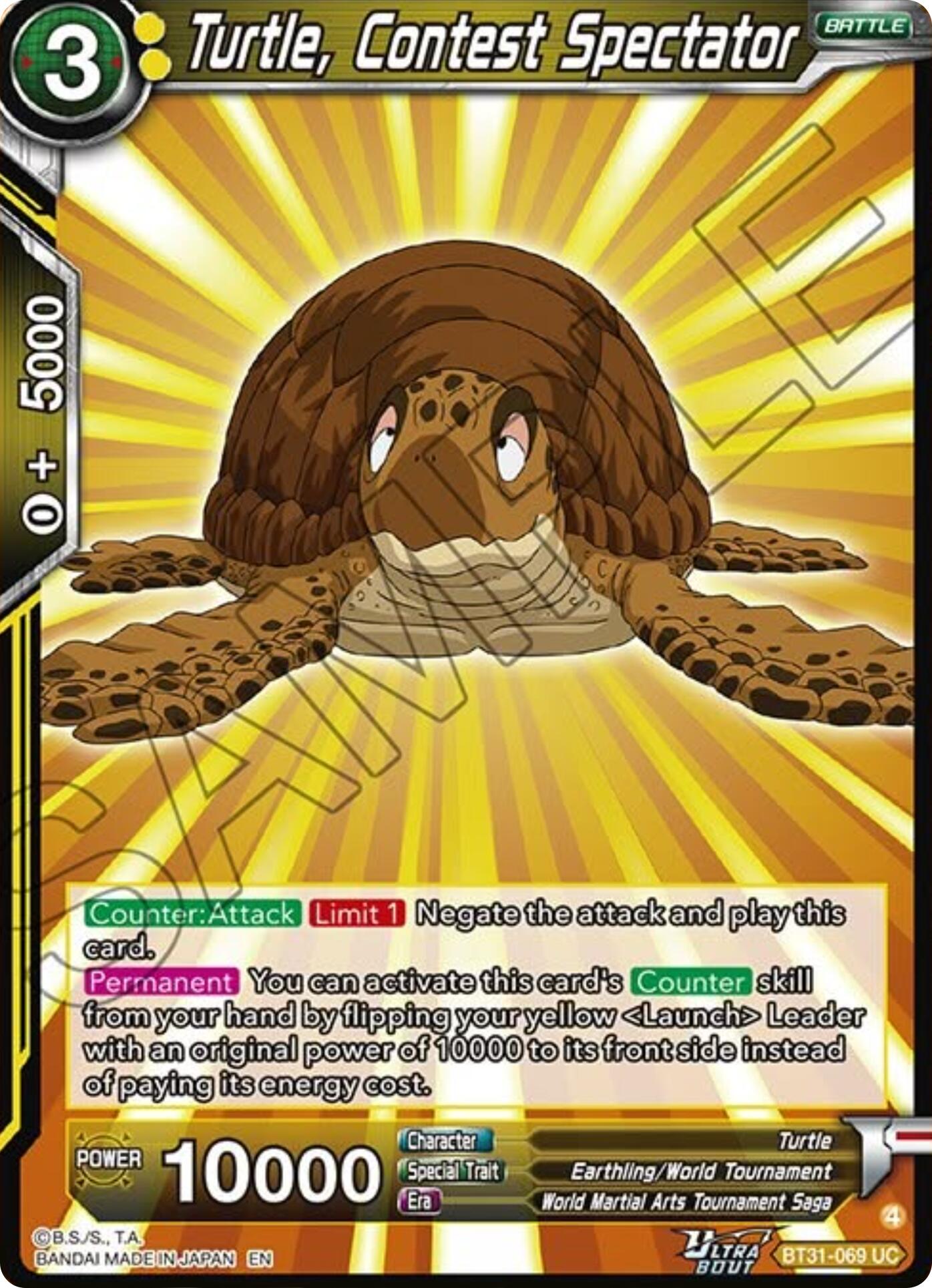 Turtle, Contest Spectator (BT31-069) [Impact Beyond Dimensions] - Shop at xdovtoxtgo