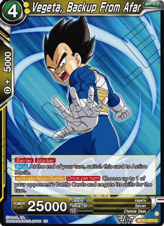 Vegeta, Backup From Afar (BT31-071) [Impact Beyond Dimensions] - Shop at xdovtoxtgo