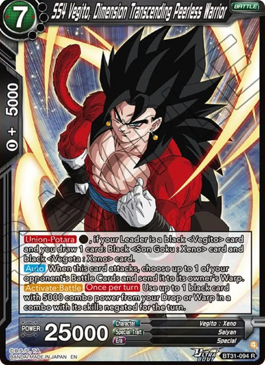 SS4 Vegito, Dimension Transcending Peerless Warrior (BT31-094) [Impact Beyond Dimensions] - Shop at xdovtoxtgo