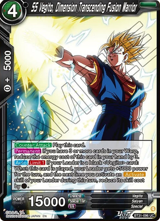SS Vegito, Dimension Transcending Fusion Warrior (BT31-096) [Impact Beyond Dimensions] - Shop at xdovtoxtgo