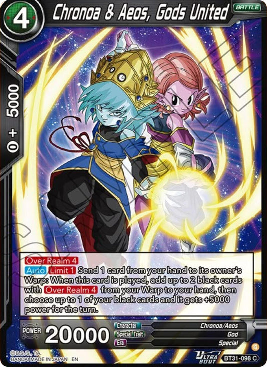Chronoa & Aeos, Gods United (BT31-098) [Impact Beyond Dimensions] - Shop at xdovtoxtgo