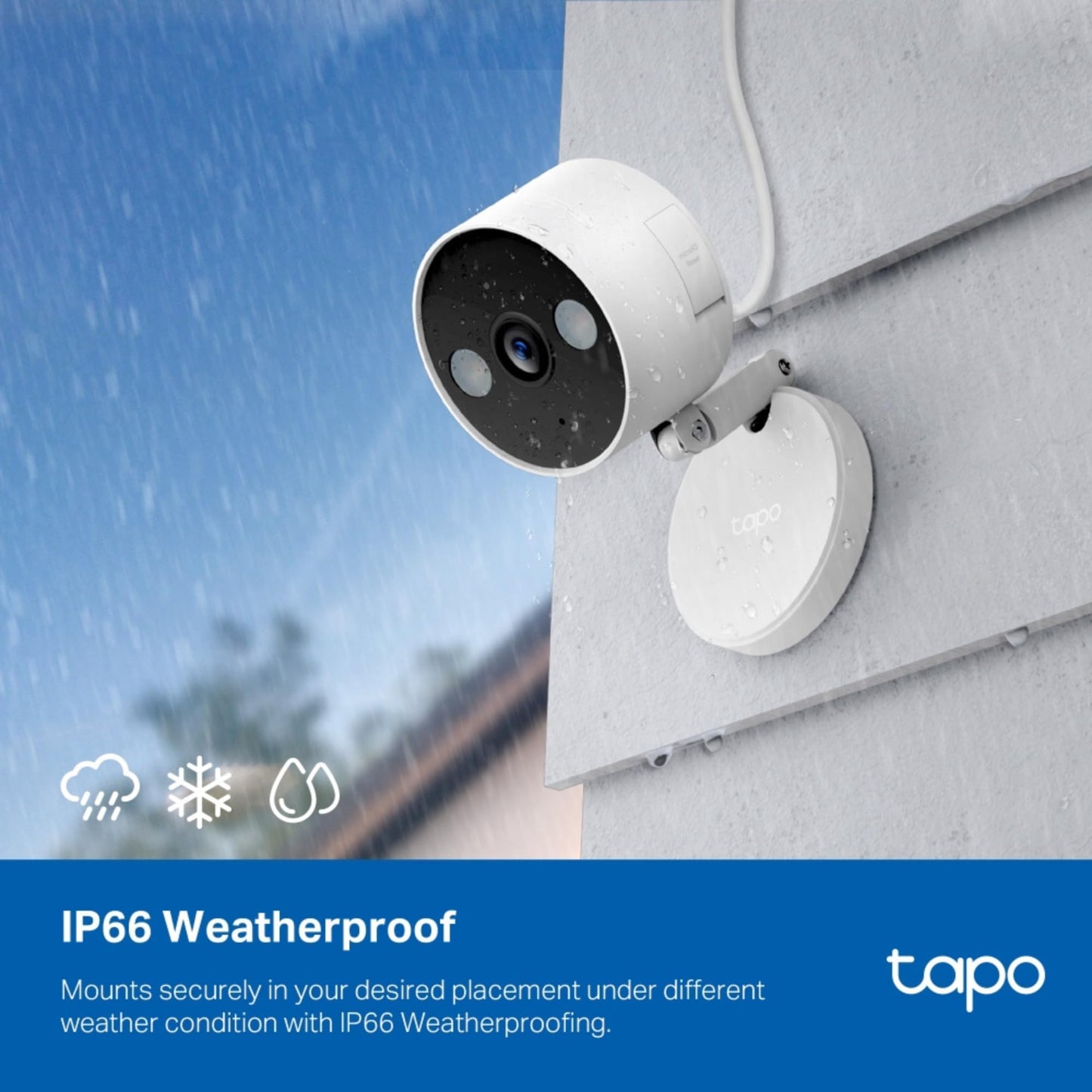 Tapo 2K 4MP Wifi Camera, Indoor/Outdoor Camera Dual Usage, Baby and Pet Camera, 𝐒𝐦𝐚𝐫𝐭 𝐀𝐈 Detection & Tracking, Weatherproof, CCTV, Color Night Vision, Works with Alexa&Google Home (Tapo C120)