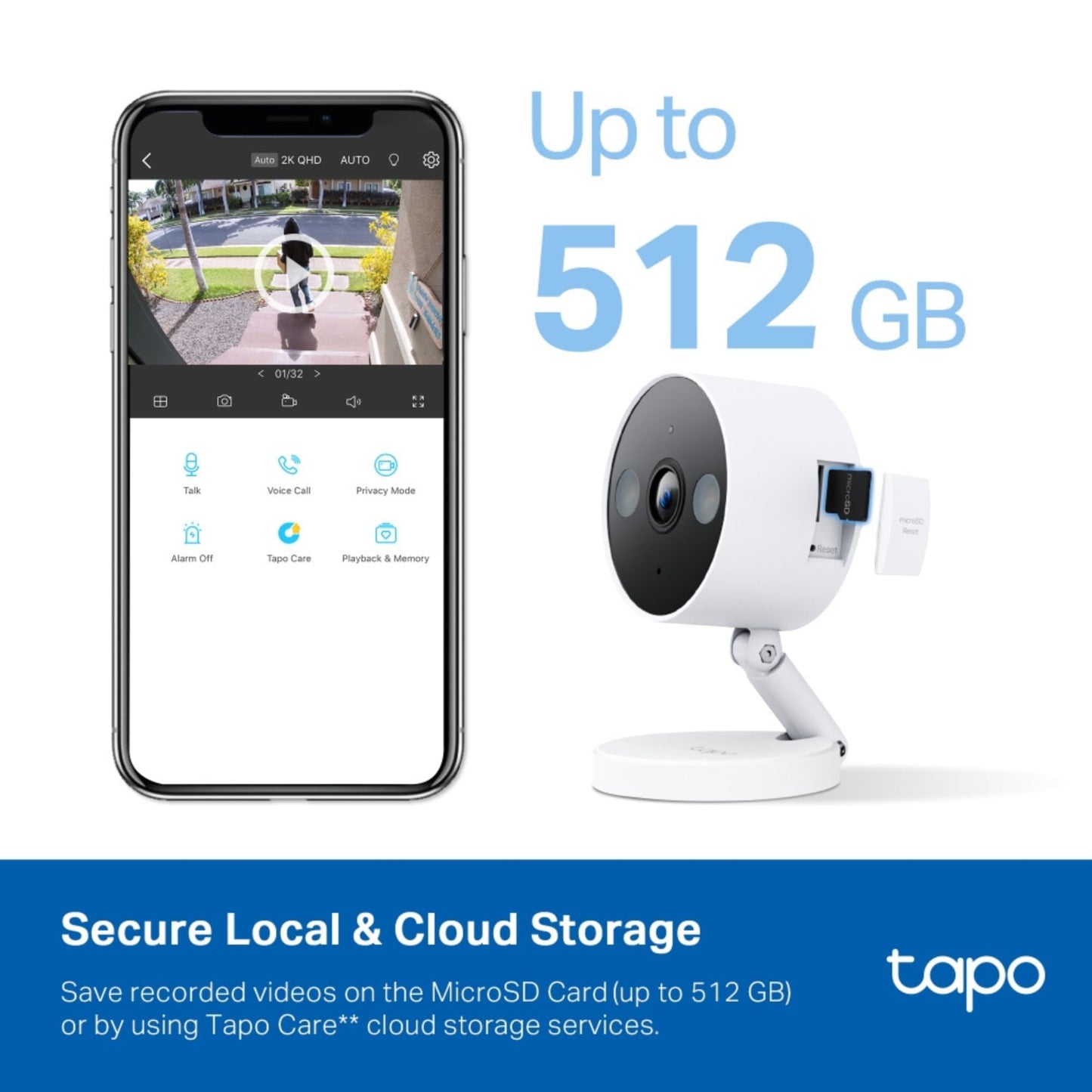 Tapo 2K 4MP Wifi Camera, Indoor/Outdoor Camera Dual Usage, Baby and Pet Camera, 𝐒𝐦𝐚𝐫𝐭 𝐀𝐈 Detection & Tracking, Weatherproof, CCTV, Color Night Vision, Works with Alexa&Google Home (Tapo C120)