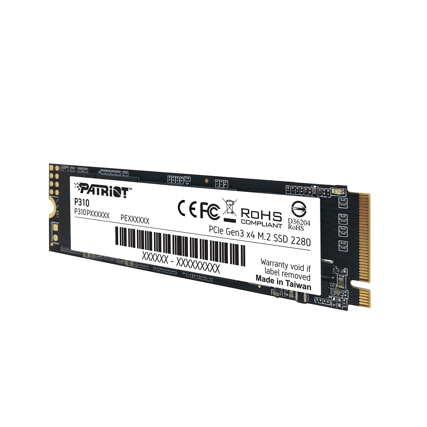 Patriot P310 240GB Internal SSD - NVMe PCIe M.2 Gen3 x 4 - Low-Power Consumption Solid State Drive - P310P240GM28