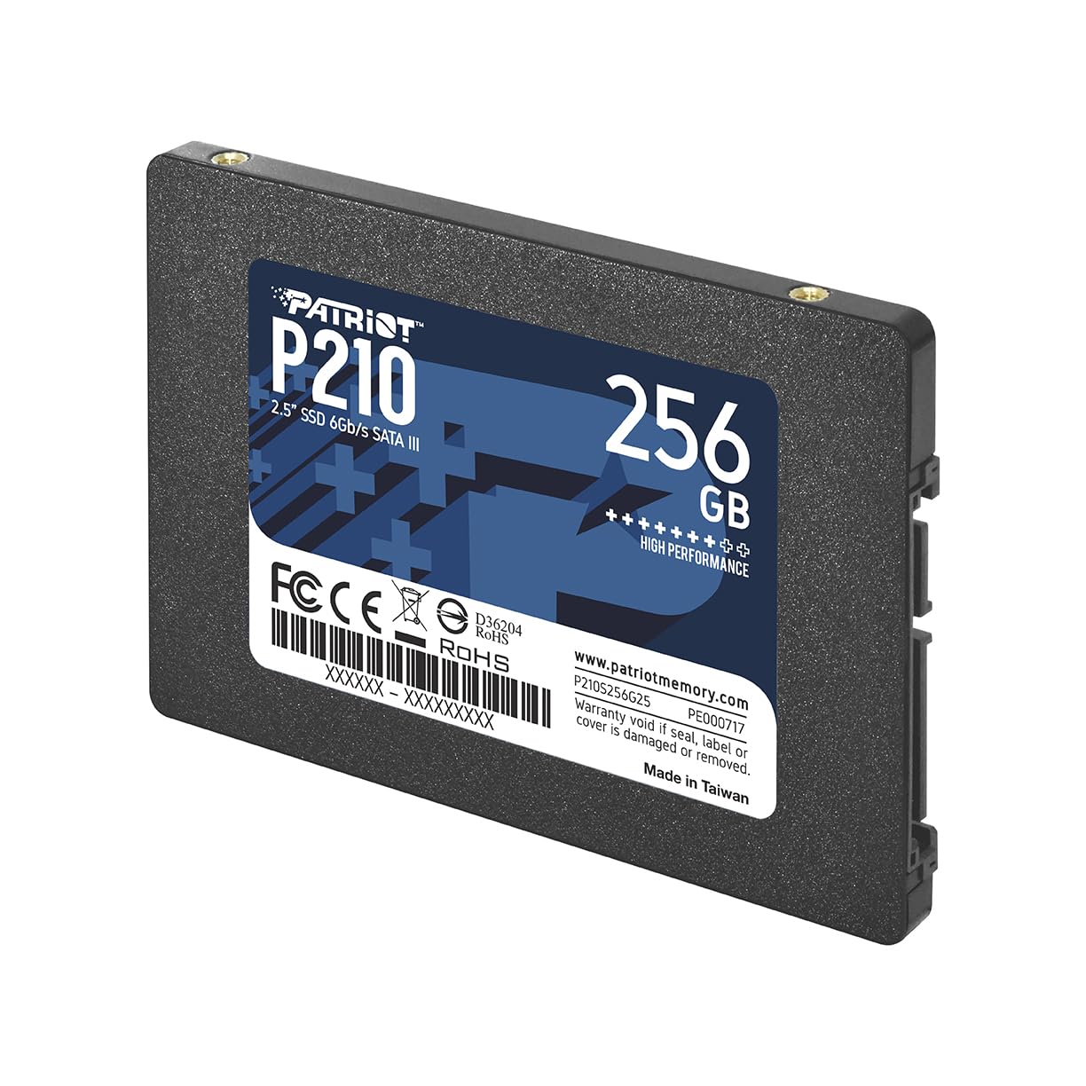 Patriot P210 SATA 3 256GB SSD 2.5 Inch Internal Solid State Drive - P210S256G25