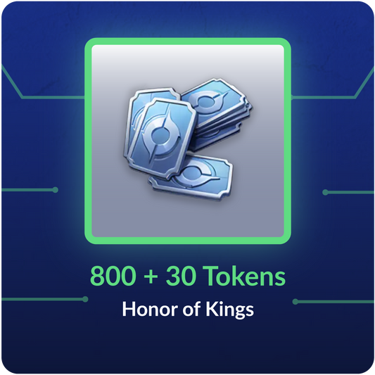 800 + 30 Tokens - Honor of Kings