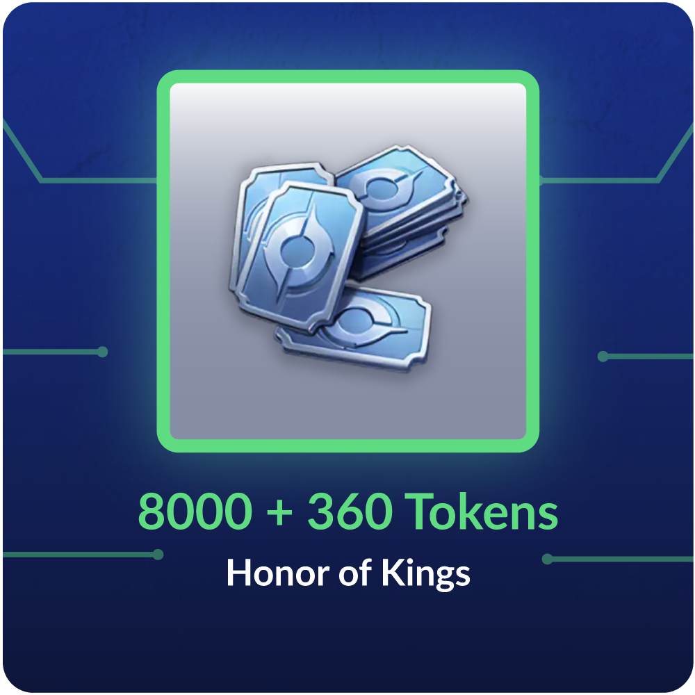 8000 + 360 Tokens - Honor of Kings