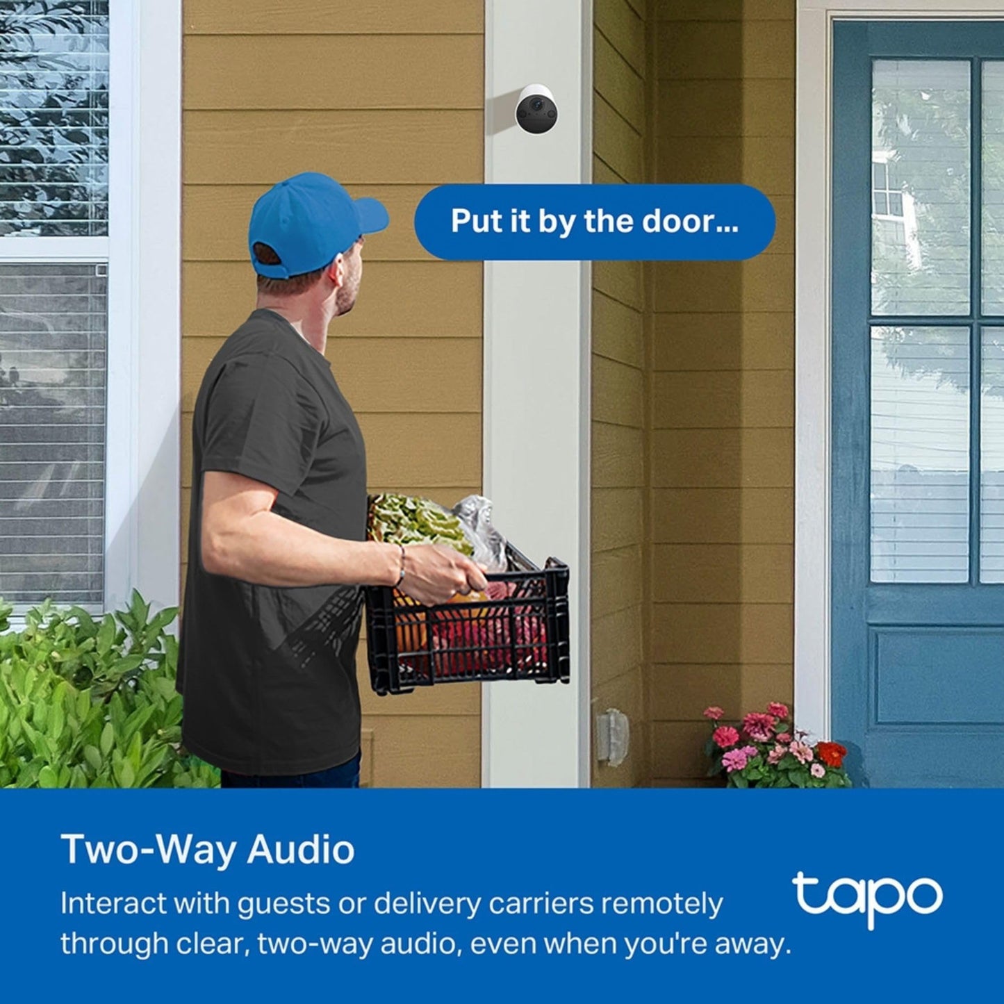Tapo 2K Smart Security Camera Outdoor Wireless, Battery-Powered,Rechargeable, 100% Wire-Free, Indoor-Outdoor Use, Maintenance-Free, Full-Color night view,Two-Way Audio, IP65 Weatherproof C410(2-pack)