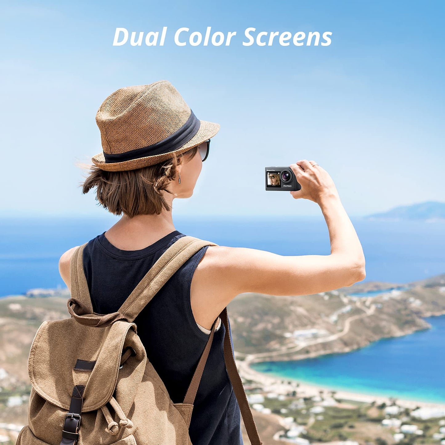 AKASO Brave 4 Pro Action Camera with 64GB microSDXC Memory Card - 131ft Waterproof Camera with Touch Screen Advanced EIS Remote Control 5X Zoom Underwater Camera