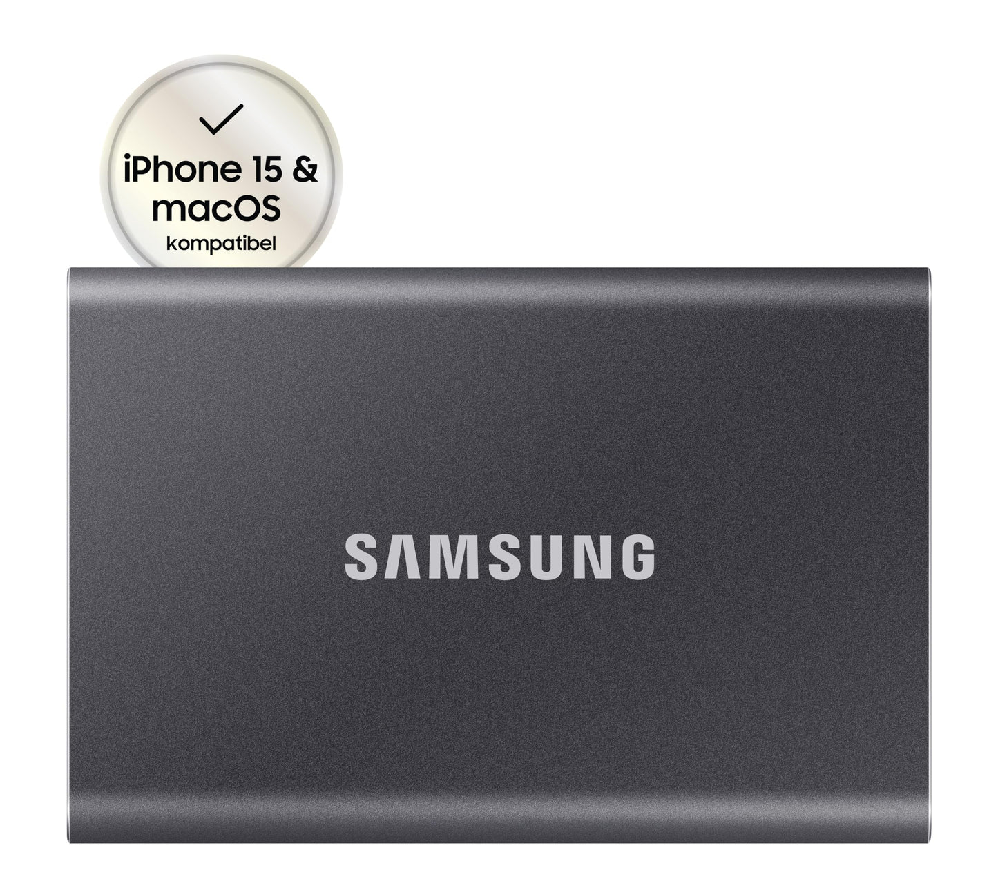 Samsung T7 Portable SSD - 1 TB - USB 3.2 Gen.2 External SSD Titanium Grey (MU-PC1T0T/WW)