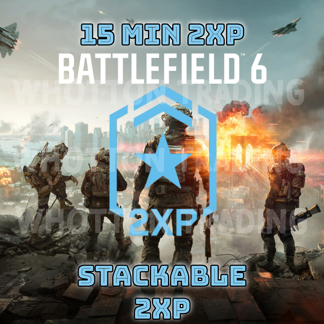 Battlefield 6 Double XP Code – 15 Minute XP Boost Stackable | Rare BF6 Digital Item