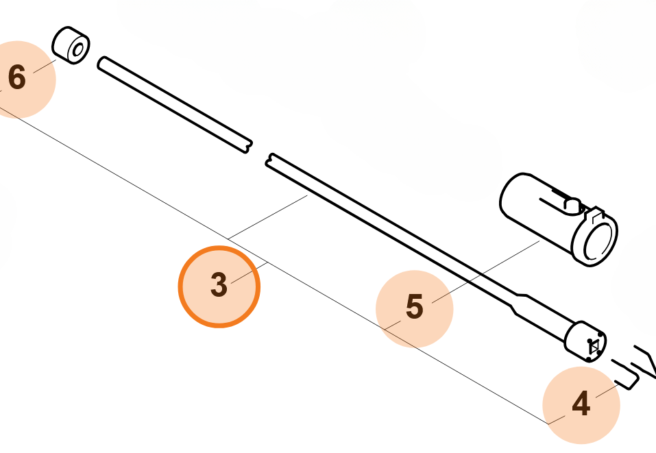 Drive Shaft for Stihl FS85, KM90