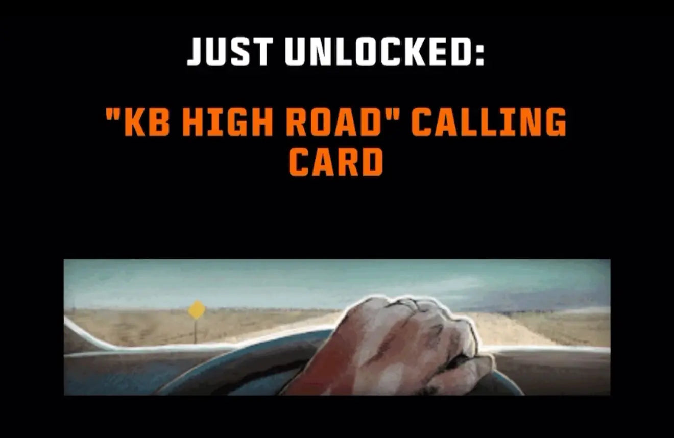 Call of duty Black Ops 6 "KB HIGH ROAD" Animated Calling Card