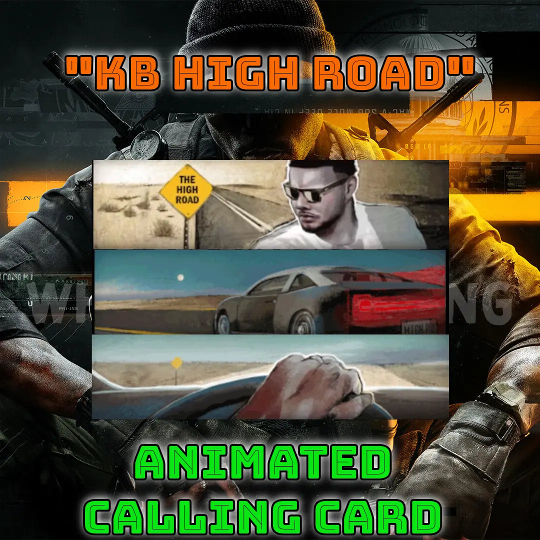 Call of duty Black Ops 6 "KB HIGH ROAD" Animated Calling Card