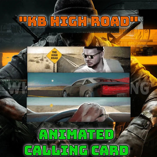 Call of duty Black Ops 6 "KB HIGH ROAD" Animated Calling Card