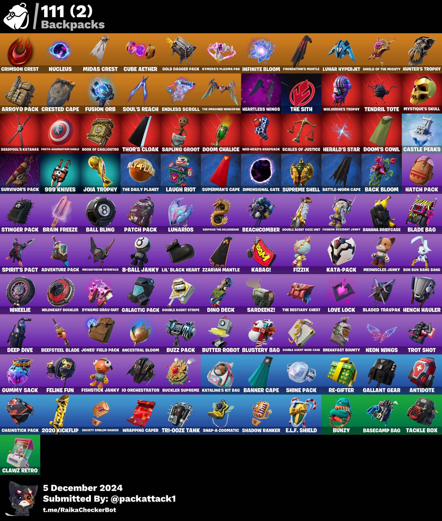 Fortnite Account - 109 Skins | Galaxy Scout & Katalina Exclusive, Fusion & Predator