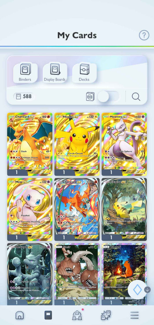 Pokémon TCG Pocket: 4 Crown Cards | 588+ Cards