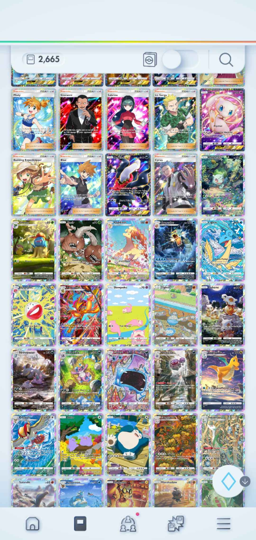 Pokémon TCG Pocket: LvL. 34 | 2600+ Cards | 2 Crown Cards + 8 Immersive Cards | Charizard & Dialga Crown EX | Charizard, Pikachu, Mewtwo, Celebi & Palkia Immersive