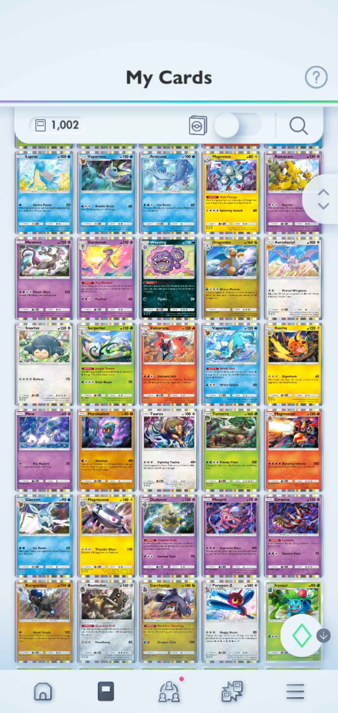 Pokémon TCG Pocket: LvL. 16 | 1000+ Cards | 2 Crown Cards | Mew EX & Mewtwo EX Crown | Metwo and Palkia Immersive EX | 2 x Darkrai EX