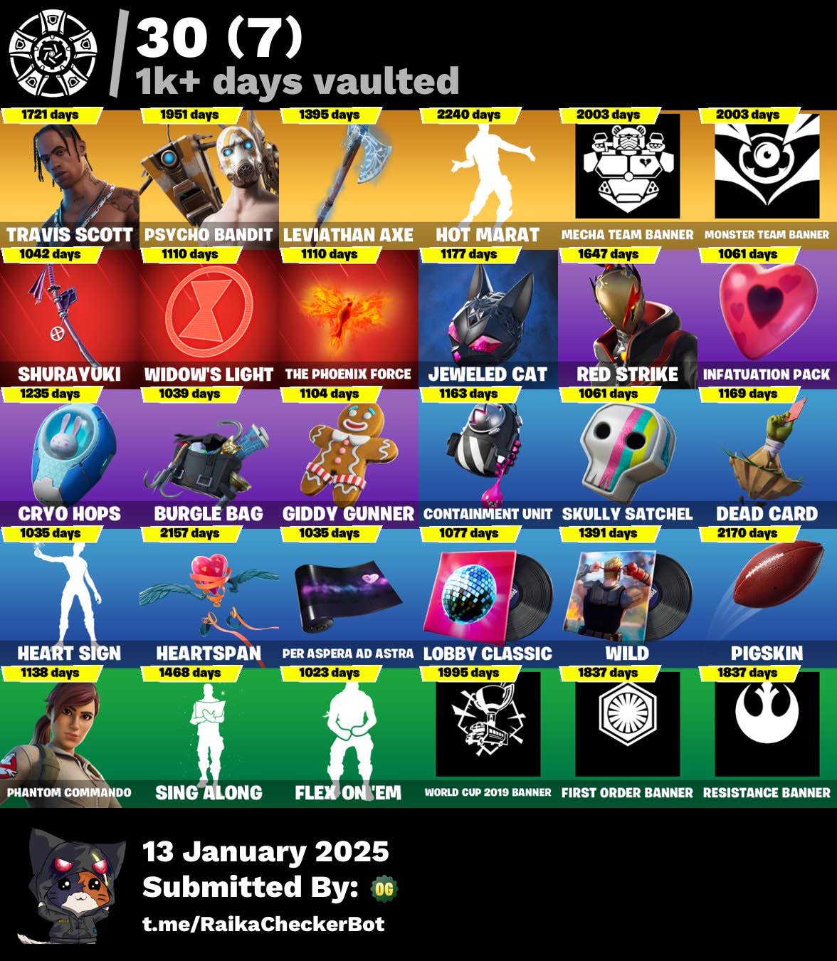 Fortnite Account - Dark Skully, OG STW, Travis Scott, Glow, 80 Max Styles