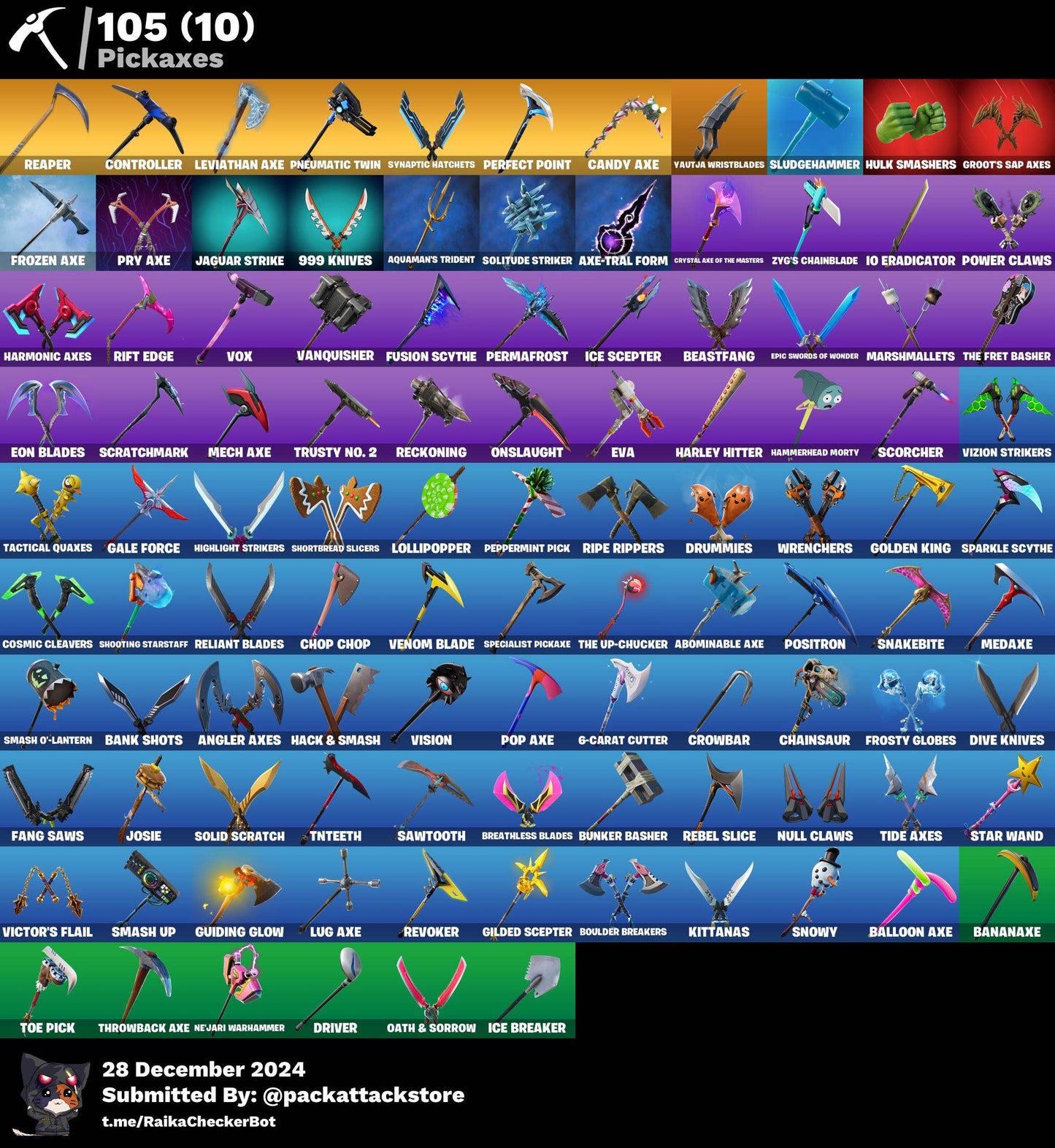 Fortnite Account - Wildcat, The Reaper, Blue Team Leader | 130 Skins