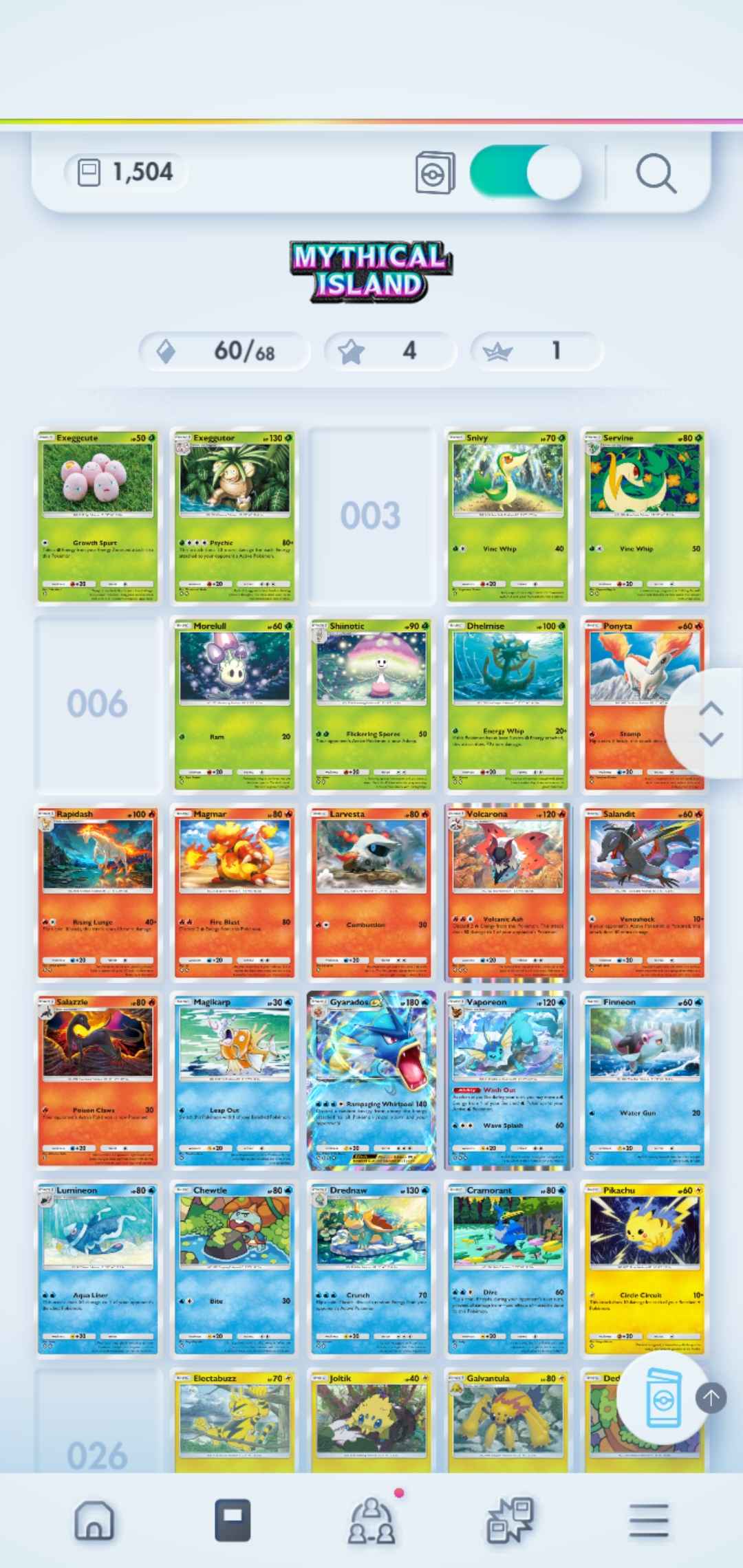 Pokémon TCG Pocket: LvL. 28 | 1500+ Cards | 5 Crown Cards + 3 Immersive Cards | Mewtwo Crown, Mew Crown, 2 x Palkia Crown & Dialga Crown EX | Mewtwo Immersive & 2 x Dialga Immersive