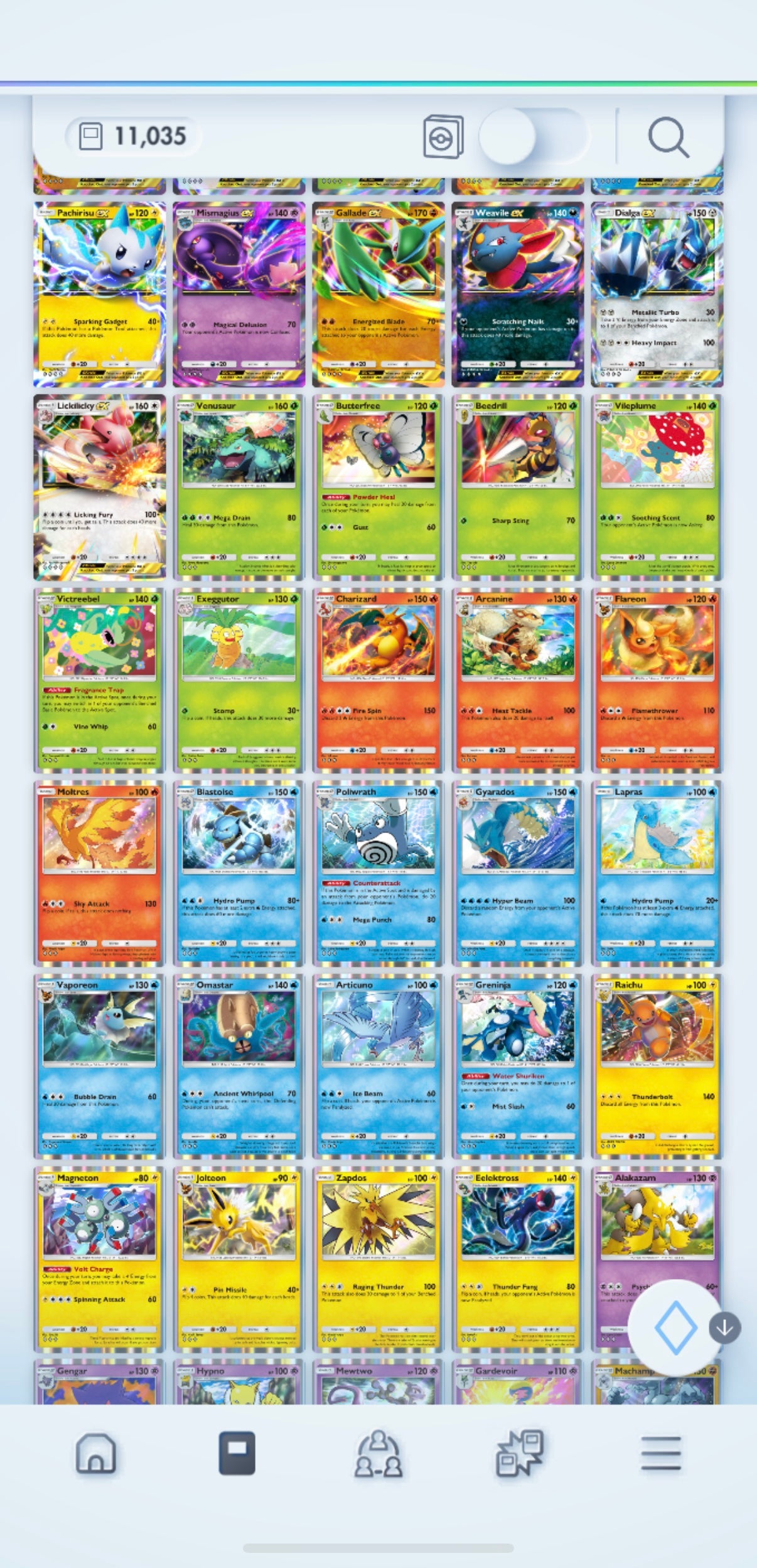Pokémon TCG Pocket: LvL. 50 | 11,000+ Cards | 7 Crown Cards + 29 Immersive Cards | Darkrai EX, Gyarados EX, Celebi EX