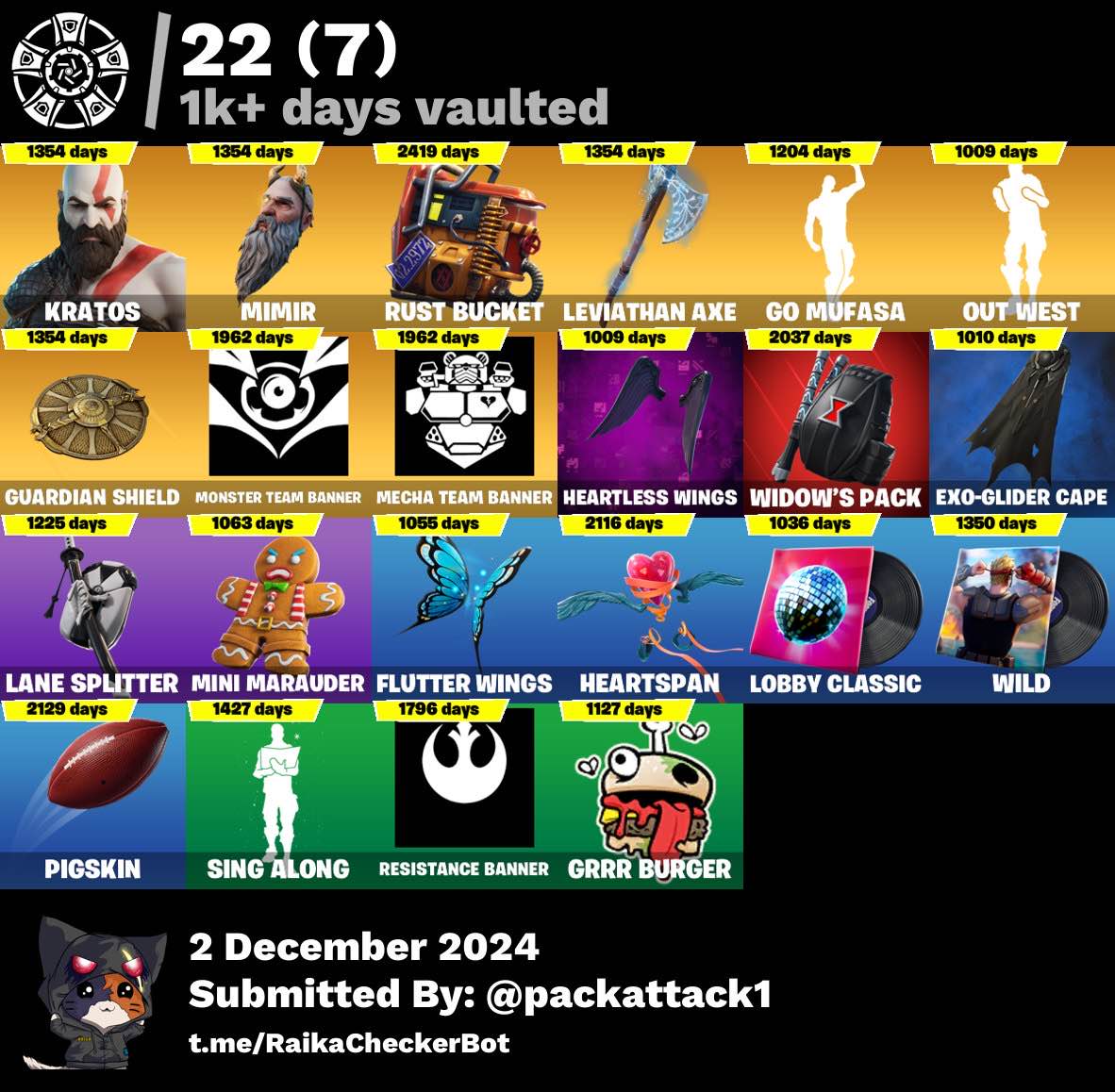 Fortnite Account - 226 Skins | Galaxy Scout, Kratos, Surf Strider, Glow